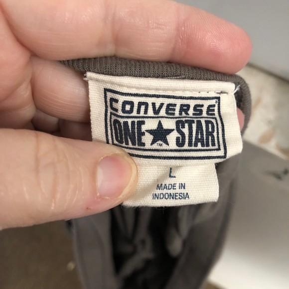 Vintage Converse Jersey Knit Lounge Pants w/Drawstring Elastic Waist SZ L - Picture 9 of 9